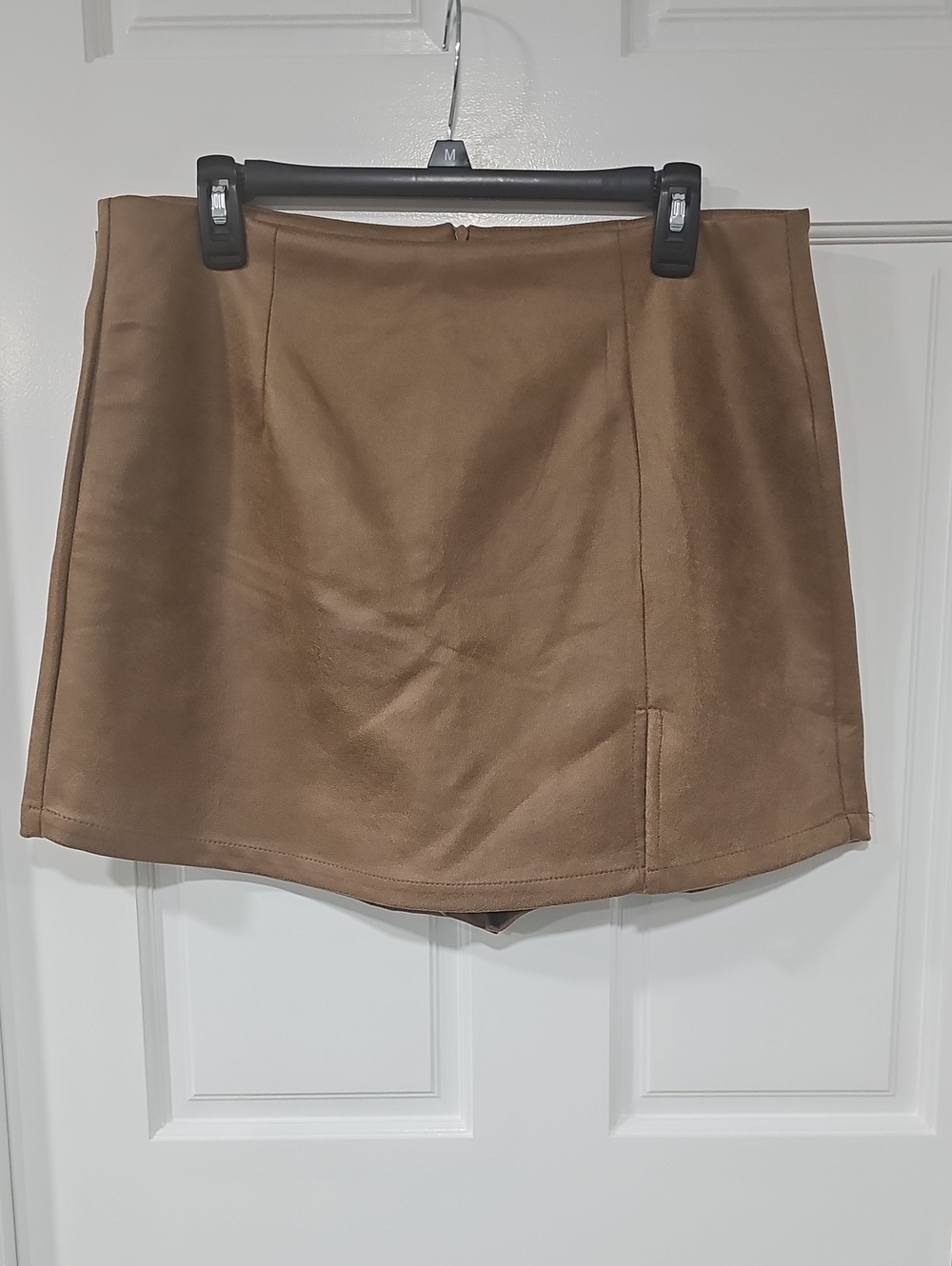 Brown Suede Mini Skirt